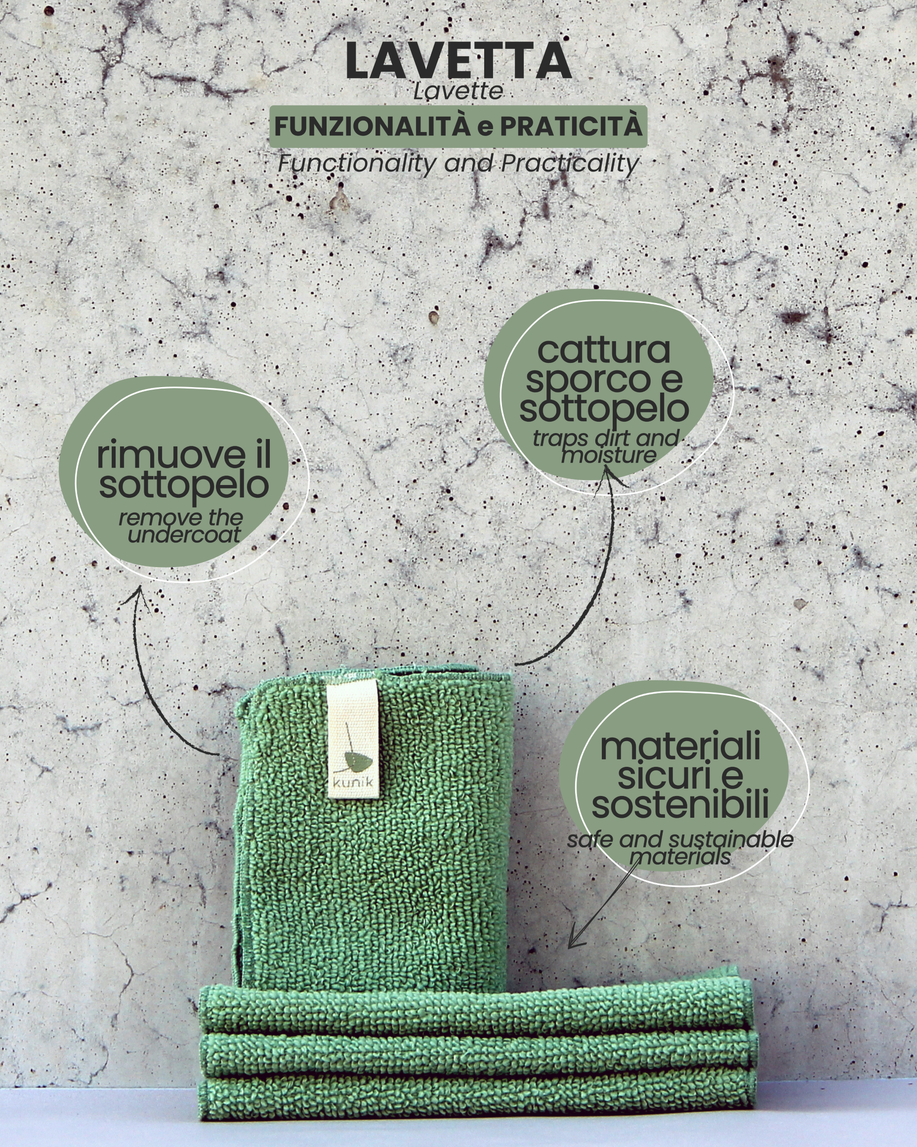 RIMUOVE SPORCO E SOTTOPELO